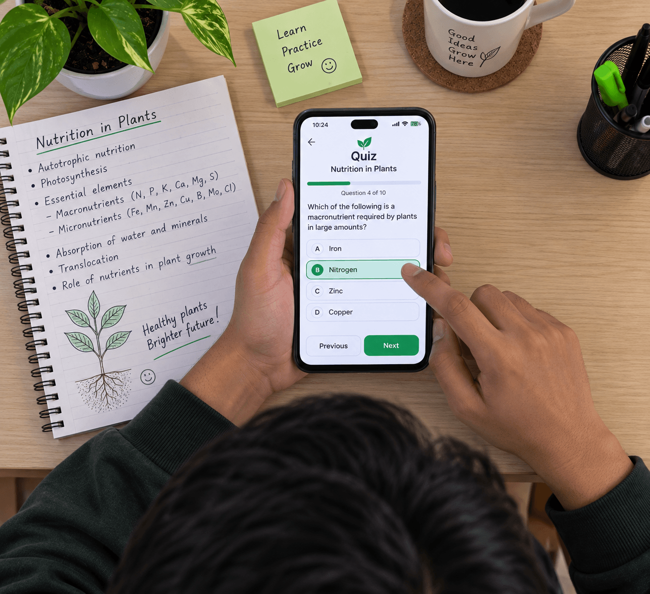 Smart Practice questions tailored to learning level